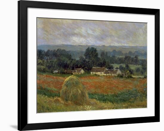 Haystack at Giverny-Claude Monet-Framed Art Print