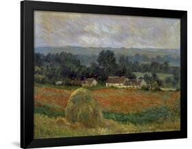 Haystack at Giverny-Claude Monet-Framed Art Print