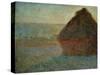 Haystack at Sunset-Claude Monet-Stretched Canvas