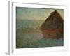 Haystack at Sunset-Claude Monet-Framed Giclee Print