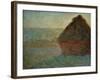 Haystack at Sunset-Claude Monet-Framed Giclee Print