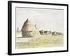 Haystack, Eragny Evening; La Meule De Foin, Soir Eragny, 1889-Camille Pissarro-Framed Giclee Print