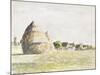 Haystack, Eragny Evening; La Meule De Foin, Soir Eragny, 1889-Camille Pissarro-Mounted Giclee Print