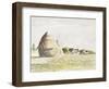 Haystack, Eragny Evening; La Meule De Foin, Soir Eragny, 1889-Camille Pissarro-Framed Giclee Print