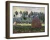 Haystack in Giverny, 1884-1889-Claude Monet-Framed Giclee Print