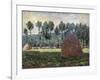 Haystack in Giverny, 1884-1889-Claude Monet-Framed Giclee Print