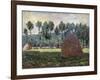 Haystack in Giverny, 1884-1889-Claude Monet-Framed Giclee Print