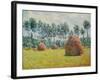 Haystack in Giverny, 1884-Claude Monet-Framed Giclee Print