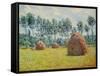 Haystack in Giverny, 1884-Claude Monet-Framed Stretched Canvas