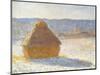 Haystack in Winter, 1891-Claude Monet-Mounted Giclee Print