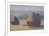 Haystack, Late Summer, c.1891-Claude Monet-Framed Giclee Print