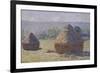 Haystack, Late Summer, c.1891-Claude Monet-Framed Giclee Print