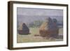 Haystack, Late Summer, c.1891-Claude Monet-Framed Giclee Print