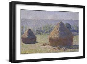 Haystack, Late Summer, c.1891-Claude Monet-Framed Giclee Print