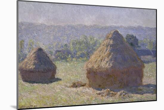 Haystack, Late Summer, c.1891-Claude Monet-Mounted Giclee Print