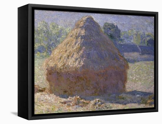 Haystack, Late Summer, c.1891-Claude Monet-Framed Stretched Canvas