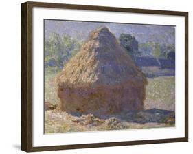 Haystack, Late Summer, c.1891-Claude Monet-Framed Giclee Print