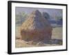 Haystack, Late Summer, c.1891-Claude Monet-Framed Giclee Print