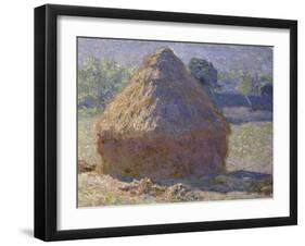 Haystack, Late Summer, c.1891-Claude Monet-Framed Giclee Print