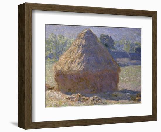 Haystack, Late Summer, c.1891-Claude Monet-Framed Giclee Print