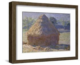 Haystack, Late Summer, c.1891-Claude Monet-Framed Giclee Print