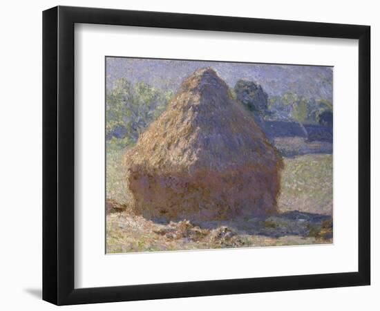 Haystack, Late Summer, c.1891-Claude Monet-Framed Giclee Print