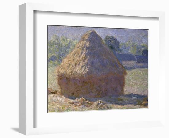 Haystack, Late Summer, c.1891-Claude Monet-Framed Giclee Print