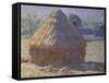 Haystack, Late Summer, c.1891-Claude Monet-Framed Stretched Canvas