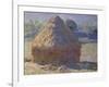 Haystack, Late Summer, c.1891-Claude Monet-Framed Giclee Print