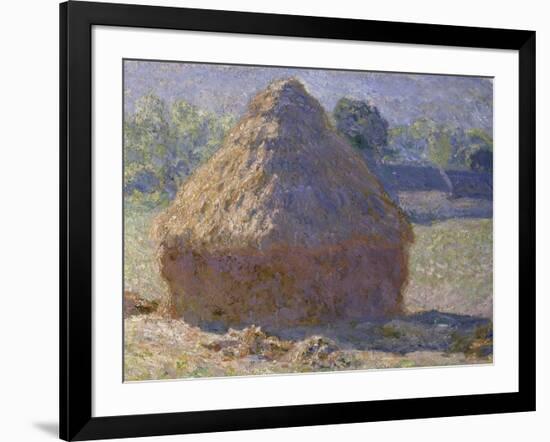 Haystack, Late Summer, c.1891-Claude Monet-Framed Giclee Print