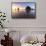 Haystack Rock and The Needles at sunset, with textured sand in the foreground-francesco vaninetti-Framed Stretched Canvas displayed on a wall