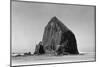 Haystack Rock at Cannon Beach, Oregon Photograph - Cannon Beach, OR-Lantern Press-Mounted Art Print