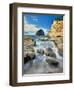 Haystack Rock at Cape Kiawanda State Park, Pacific City, Tillamook County, Oregon, USA-null-Framed Photographic Print