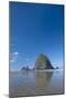 Haystack Rock at Low Tide on a Summer Morning, Cannon Beach, Oregon-Greg Probst-Mounted Photographic Print