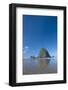 Haystack Rock at Low Tide on a Summer Morning, Cannon Beach, Oregon-Greg Probst-Framed Photographic Print