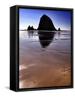 Haystack Rock at Noon-Jody Miller-Framed Stretched Canvas