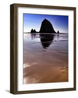 Haystack Rock at Noon-Jody Miller-Framed Photographic Print