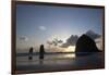 Haystack Rock at Sunset, Cannon Beach, Oregon, USA-Jamie & Judy Wild-Framed Photographic Print