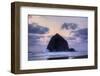 Haystack Rock at Sunset, Cannon Beach, Oregon, USA-Jamie & Judy Wild-Framed Photographic Print
