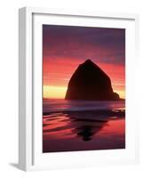 Haystack Rock, Cannon Beach, Oregon, USA-Adam Jones-Framed Photographic Print