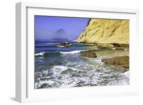 Haystack Rock, Cape Kiwanda, Oregon Coast, Pacific Ocean, Pacific Northwest-Craig Tuttle-Framed Photographic Print