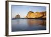 Haystack Rock, Cape Kiwanda, Oregon, USA-Jamie & Judy Wild-Framed Photographic Print