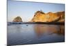 Haystack Rock, Cape Kiwanda, Oregon, USA-Jamie & Judy Wild-Mounted Photographic Print