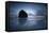 Haystack Rock Dawn-Moises Levy-Framed Stretched Canvas