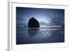 Haystack Rock Dawn-Moises Levy-Framed Giclee Print