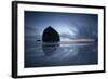 Haystack Rock Dawn-Moises Levy-Framed Giclee Print