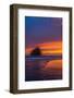 Haystack Rock In Cape Kiwanda Sunset-Steven Maxx-Framed Photographic Print