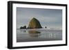 Haystack Rock on Cannon Beach, Oregon-Greg Probst-Framed Photographic Print