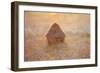 Haystack, Sun on the Mist (Meule, Soleil dans la Brume)-Claude Monet-Framed Giclee Print