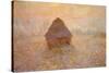 Haystack, Sun on the Mist (Meule, Soleil dans la Brume)-Claude Monet-Stretched Canvas